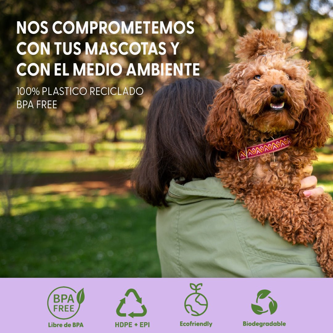 Kit Dispensador de Bolsas para Caca de Perros - Guachi