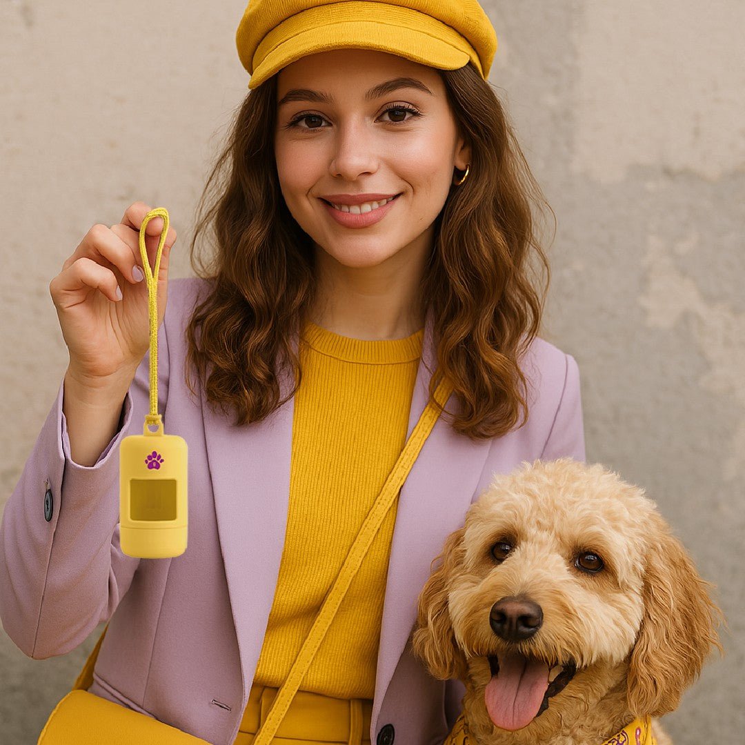 Porta bolsas caca perro | Edición Amarillo Chic - Guachi