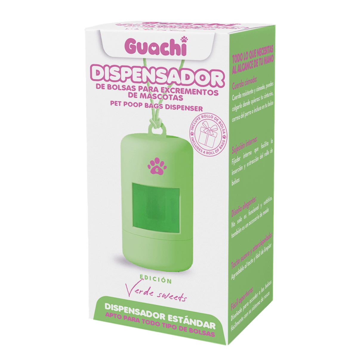 Porta bolsas caca perro | Edición Verde Sweet - Guachi