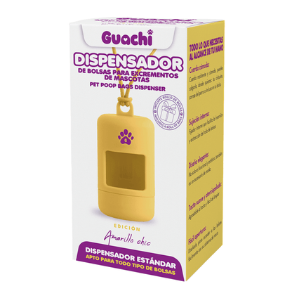 Porta bolsas caca perro | Edición Amarillo Chic - Guachi