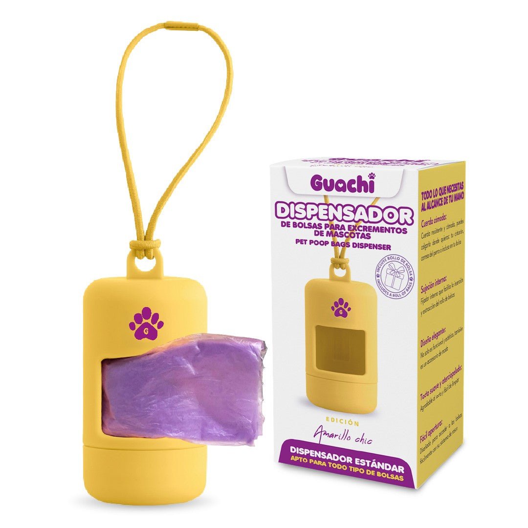 Porta bolsas caca perro | Edición Amarillo Chic - Guachi