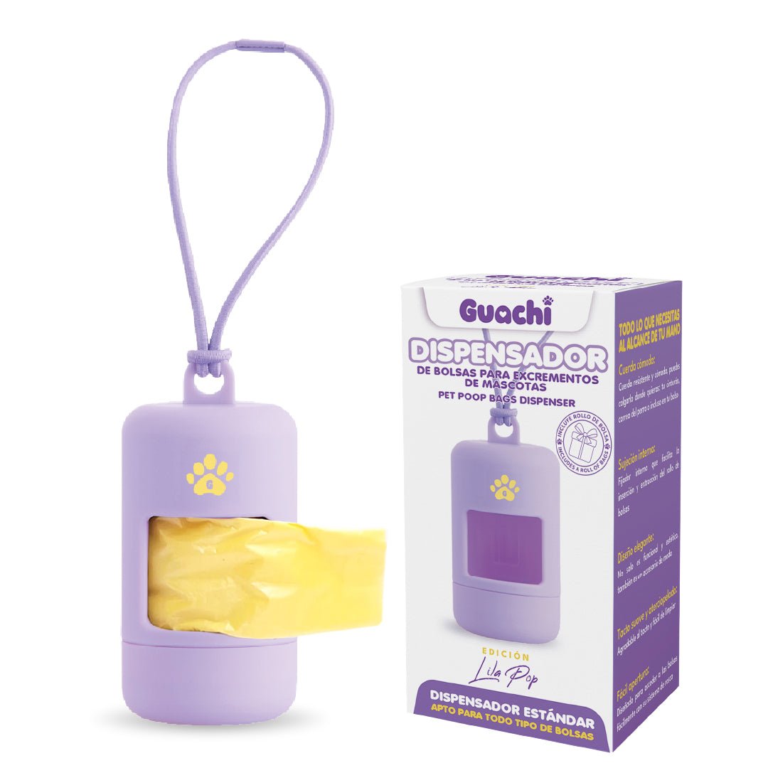 Porta bolsas caca perro | Edición Lila Pop - Guachi