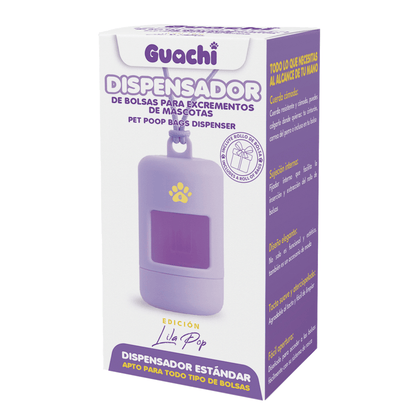 Porta bolsas caca perro | Edición Lila Pop - Guachi