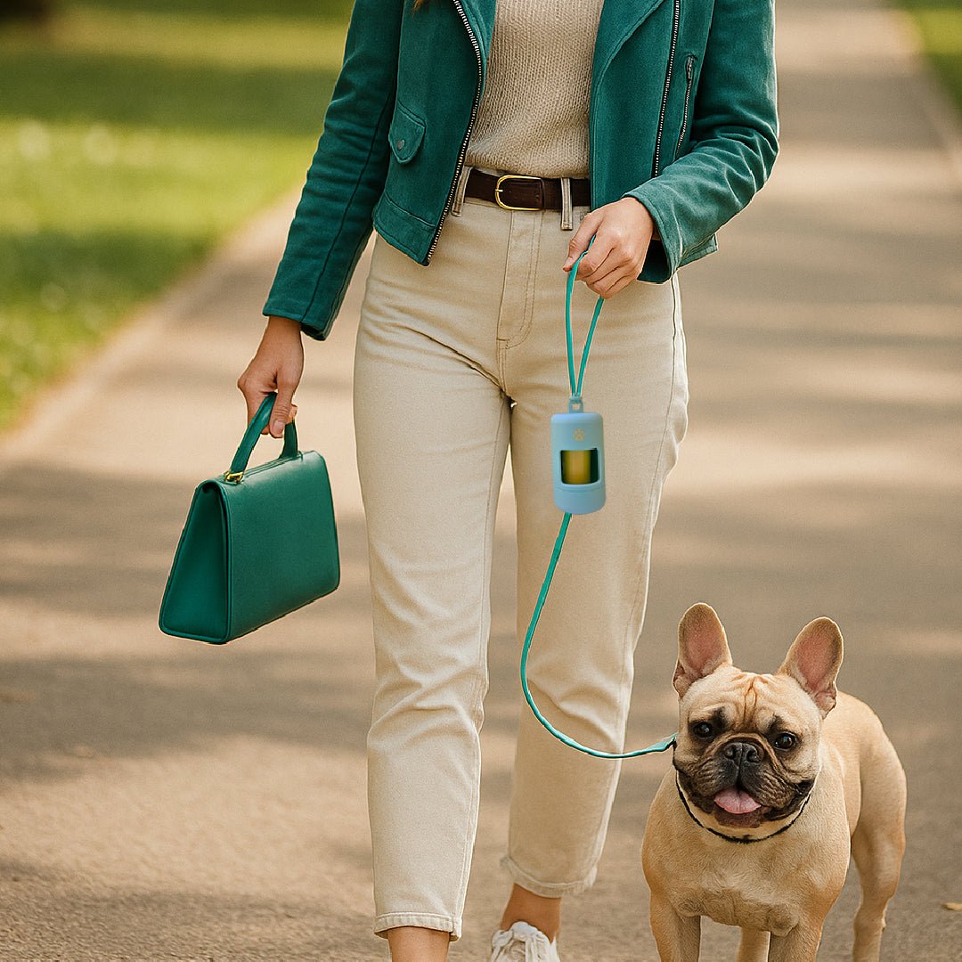 Porta bolsas caca perro | Edición Turquesa Shine - Guachi