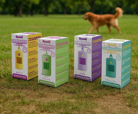 Porta bolsas caca perro | Edición Turquesa Shine - Guachi