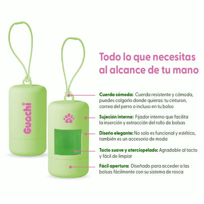 Porta bolsas caca perro | Edición Verde Sweet - Guachi